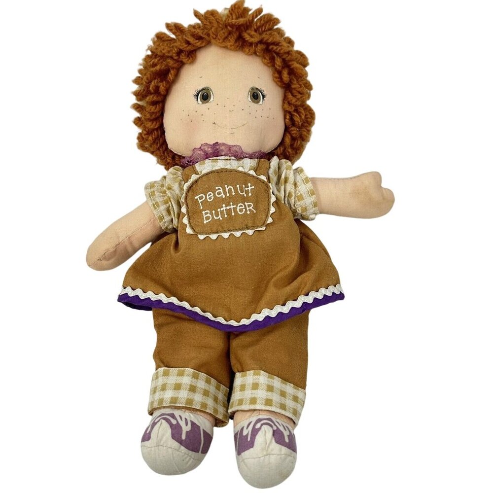 Peanut Butter Rag Doll with Brown Hair